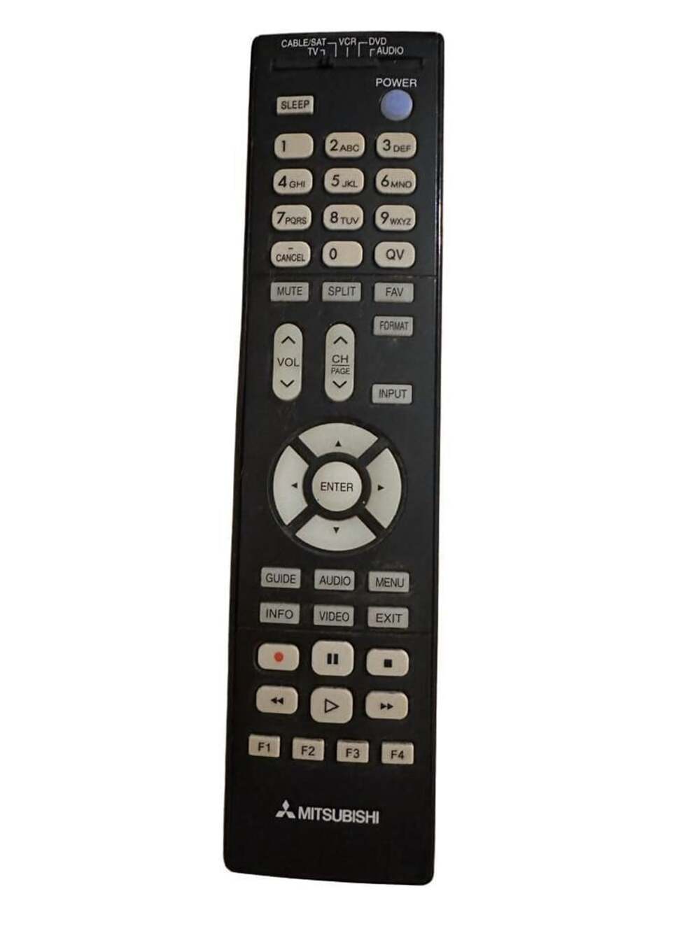 Mitsubishi TV Remote Control (290P187040 / 290P137A10)
